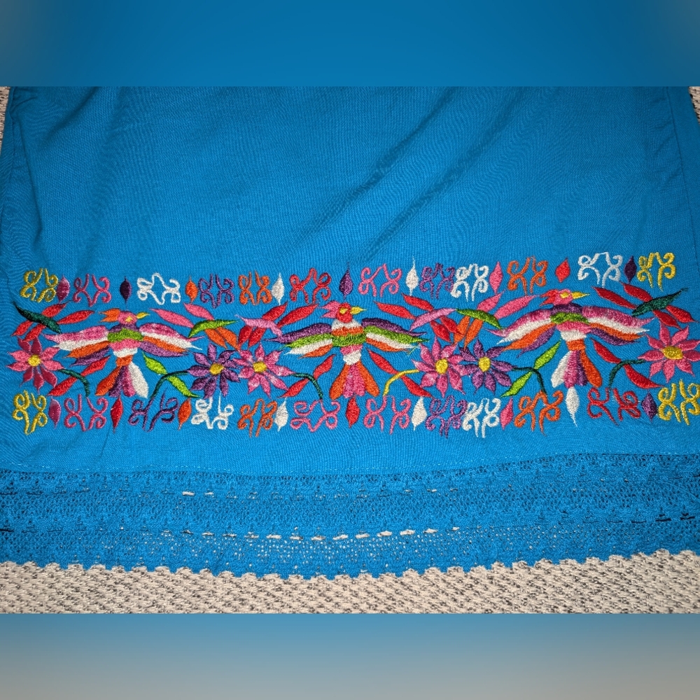 Colorful Embroidered Halter Dress - Picture 4 of 6